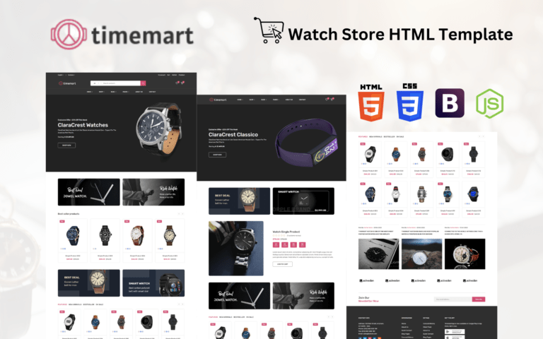 Timemart – Watch Store HTML Template